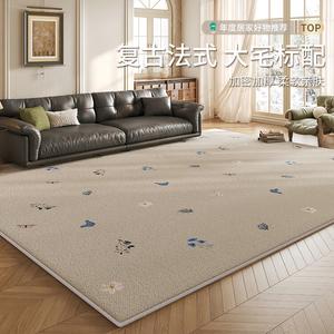 Budis Ковер 120х200 см для гостиной/спальни, моющийся и водостойкий, с цветами и бабочками, утолщенный