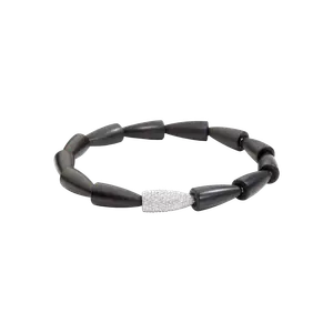 Колье calla из белого золота 18 карат, бриллиантов и черного дерева Vhernier