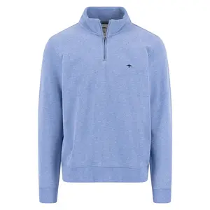Свитер Fynch Hatton 15141351 half zip, синий