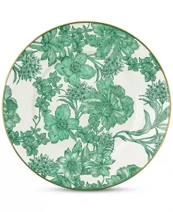 Обеденная тарелка «Изумрудный английский сад» Mackenzie-Childs, emerald