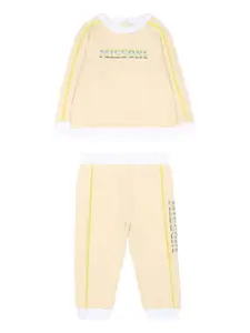 Спортивный костюм с логотипом Missoni Kids, бежевый