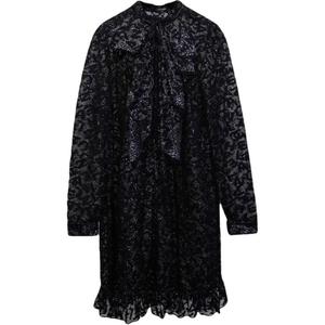 CHANEL 21B платье с длинными рукавами женское black