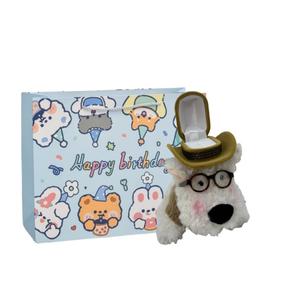 Fat Fat Dragon Плюшевая кукла West Highland White Terrier Puppy Surprise Creative Cartoon высотой 12 см