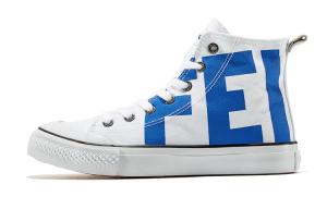 Feiyue Износостойкие и легкие высокие кроссовки Canvas Unisex White Blue