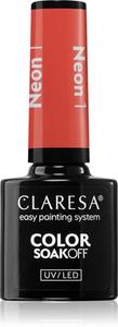 Гибридный лак для ногтей Claresa SoakOff UV/LED Color Neon, 1 5 g