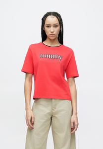 Футболка Tommy Jeans APPLIQUE TEE, Red Alert/Red