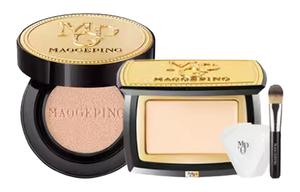 Набор для макияжа с кремом-хайлайтером на воздушной подушке и рыбной пастой, выравнивает тон кожи 14г+5г MAOGEPING