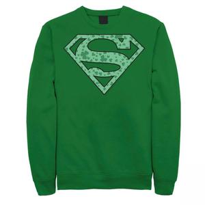 Мужской свитшот с логотипом DC Comics Superman Shamrock ко Дню Святого Патрика Licensed Character