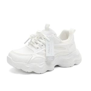 Кроссовки для бега для детей с амортизацией, износостойкими, дышащими и низким верхом, с отскоком Kung Fu partners, белый