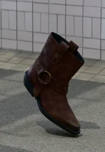 Фиолетовые ковбойские/байкерские ботильоны Replay, Chocolate