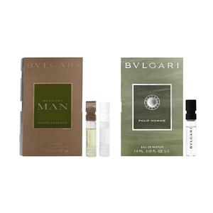 Мужской набор из трех пробников парфюма eau de parfum eau de toilette BVLGARI