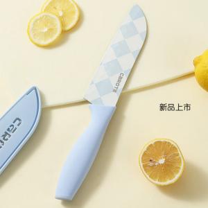 Carote Фруктовый нож, кухонный нож, измельчитель детского питания, нож из нержавеющей стали, поварской нож, женский нож, 60 см, голубой