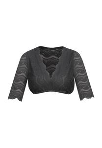 Блузка Дирндль, кружево, V-образный вырез, женская MarJo, черный