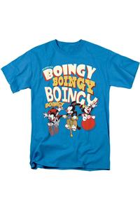 Футболка с коротким рукавом для взрослых Animaniacs Boingy Gildan, бирюзовый