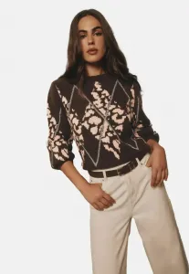 Свитер Lipsy, Brown Argyle Leopard