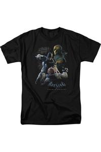 Футболка с коротким рукавом для взрослых Batman Arkham Origins Punch Gildan, черный