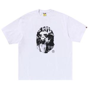 Футболка BAPE Photo Print Ape Head Relaxed Fit Tee, White