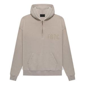Толстовка Fear of God L/S Half Zip Hoodie 'Vintage Paris Sky', бежевый