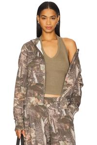 Мини-толстовка с капюшоном "Монстр в утомлённом тумане" Jaded London, camo