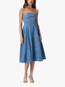 Платье миди Pippa с тонкими бретелями из денима PAIGE, Blue