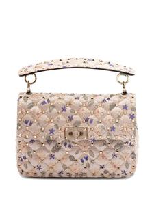 Сумка через плечо Rockstud Spike Valentino Garavani, нейтральный