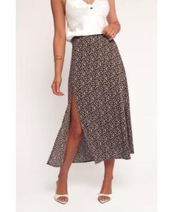 Женская юбка миди "Ива" Petal and Pup, Brown blue floral