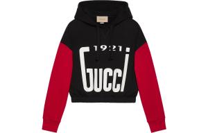 Толстовка женская Gucci Logo-print, черный / красный / белый