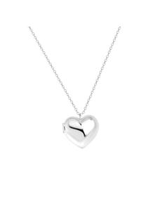 Lucardi Колье в форме сердца из серебра 925 пробы