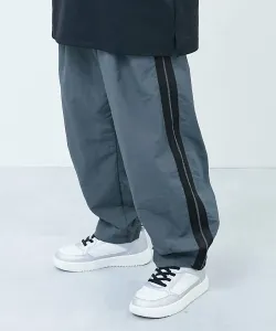 Спортивные брюки из водоотталкивающего нейлона (комплект) Детская одежда Весна/Лето 2026 Devirock, цвет 004-Line-Shadow Blue