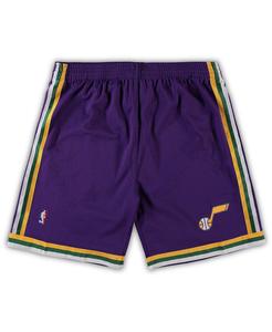 Мужские фиолетовые шорты Utah Jazz Big and Tall из твердой древесины Classics Team Swingman Mitchell & Ness