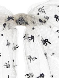 Maison Michel заколка для волос Mini Wicole с бантом, белый