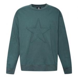 Куртка star logo sweatshirt 'green' Converse, зеленый