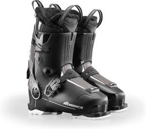 Женские горнолыжные ботинки NORDICA HF 75 W - для взрослых, зимние, с легким надеванием, пряжкой без помощи рук, для скоростного спуска, Black / Bronze / White