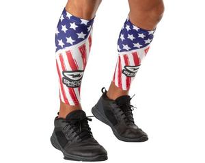 Футболка Shock Doctor Showtime Comp Calf Sleeve S со звездами и полосками