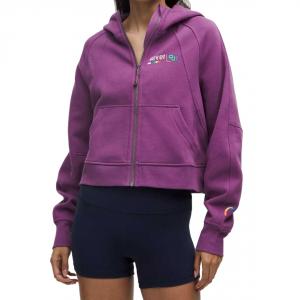 Lululemon Куртка для дайвинга женская, розово-красная/темно-голубая, с капюшоном, средней плотности ткани, другие цвета