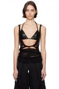 Топ без бретелек Hollywood Tanja Rick Owens, черный