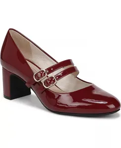 Женские туфли Mary Jane на квадратном каблуке True Almond с закрытым мыском LifeStride, красный
