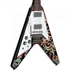 Электрогитара Epiphone Jimi Hendrix "Love Drops" Flying V, для левши (с чехлом)