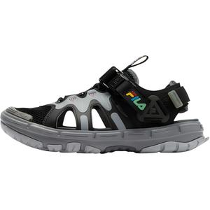 Детские сандалии с низким верхом, износостойкие, легкие, амортизирующие, нескользящие FILA KIDS, черный/серый