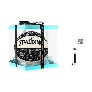 SPALDING Граффити резиновый баскетбольный мяч black white размер 7 тренировочный unisex Китай