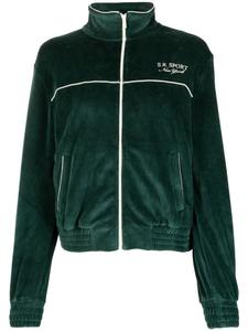 Sporty & Rich спортивная куртка с логотипом, зеленый