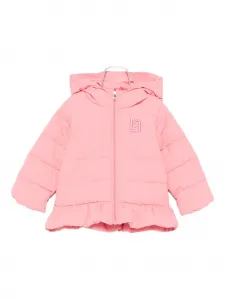 Куртка с капюшоном и воланами Liu Jo Kids, розовый