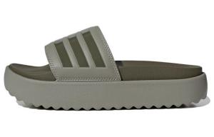 Шлепанцы Adilette Series женские серые/зеленые Adidas