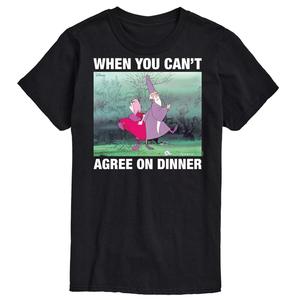 Футболка's The Sword And The Stone Big & Tall с рисунком мема Disney, черный