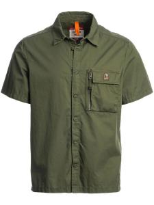 Parajumpers рубашка с нашивкой-логотипом, зеленый