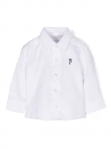 Рубашка с вышитым логотипом Patachou, белый