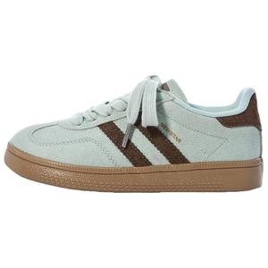 JimiXiong Женские скейтерские кеды лоу-топ зеленые коричневые, цвет Green Brown