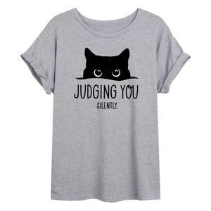Футболка Oversize Junior's Judgeing You Cat Licensed Character