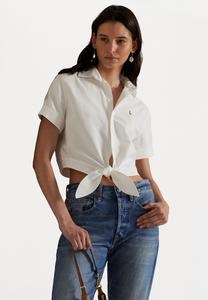 Блуза Polo Ralph Lauren COTTON OXFORD TIE FRONT CROPPED SHIRT, White