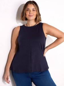 Топ-жилетка с круглым вырезом Live Unlimited, синий